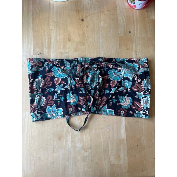 FREE PEOPLE Cotton Printed Floral Bandeau XL - Picture 1 of 3